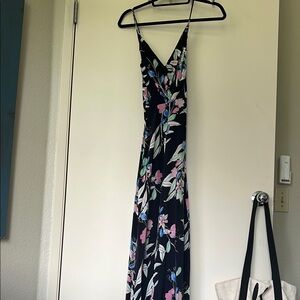 Silk Floral Maxi Dress